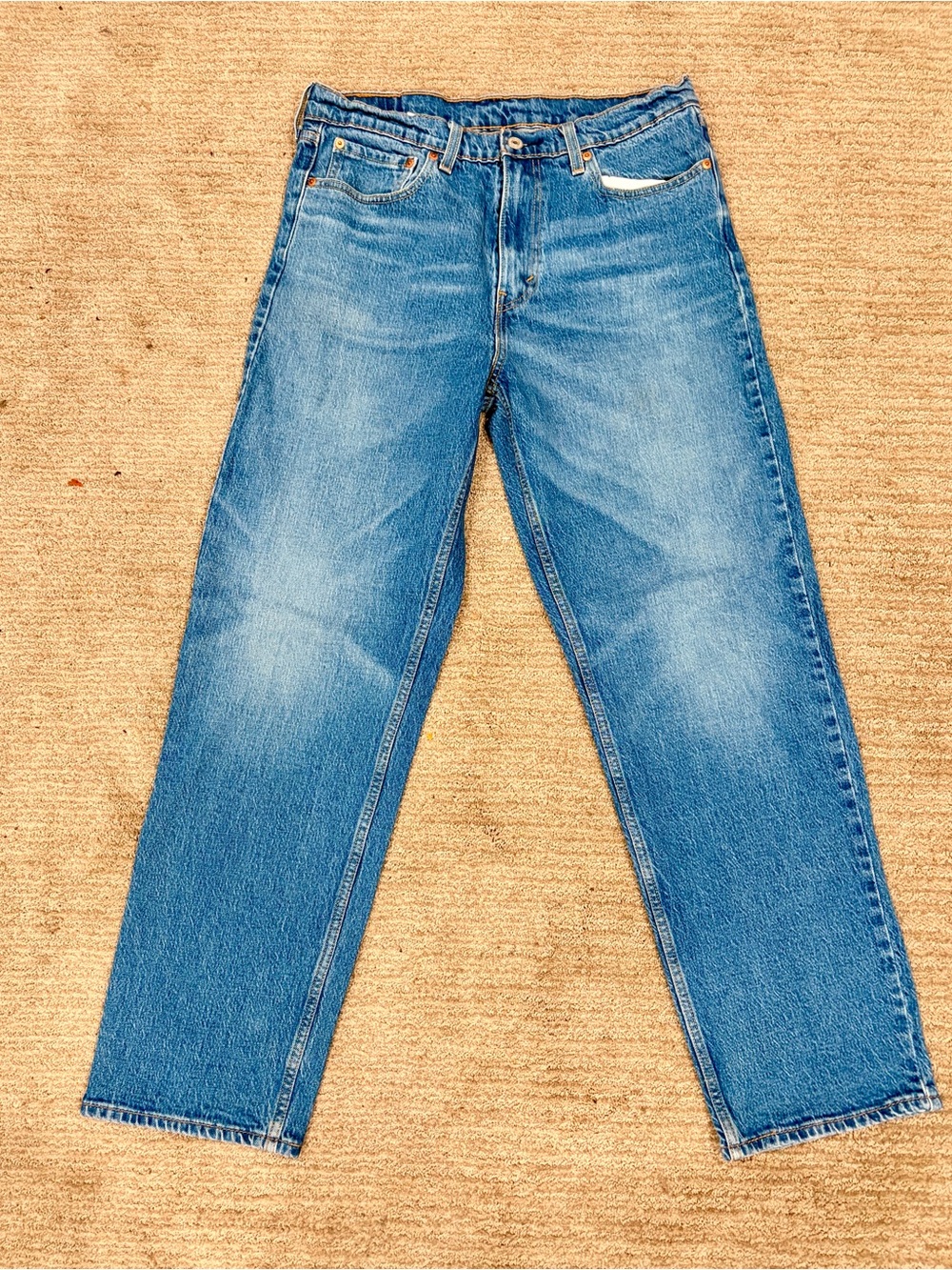 Classic Men's Blue Denim Jeans